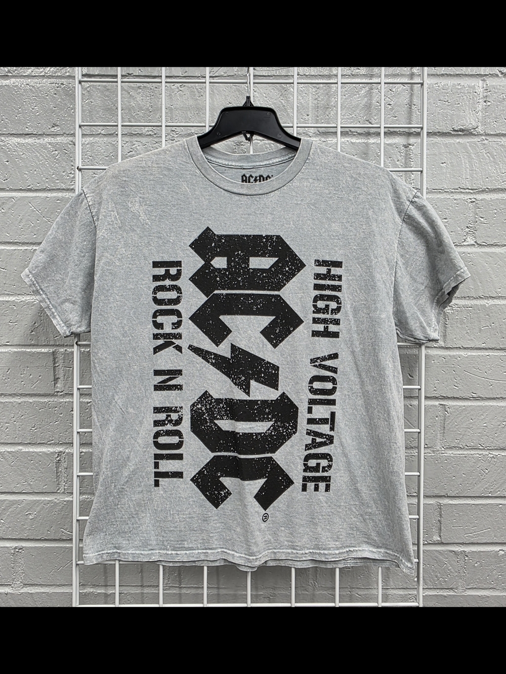 AC/DC High Voltage Rock 'N' Roll Grey Graphic T-Shirt